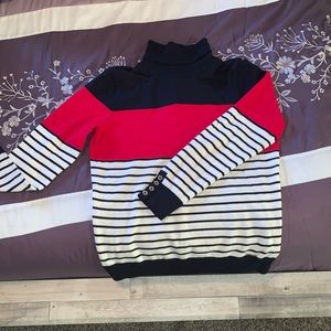 Navy Turtleneck Sweater